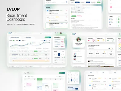 LVLUP Recruitment Dashboard calendar dashboard job board recruitment recruitment dashboard web platform