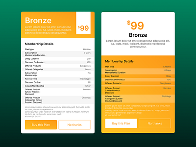 Membership Card Layout Idea ui