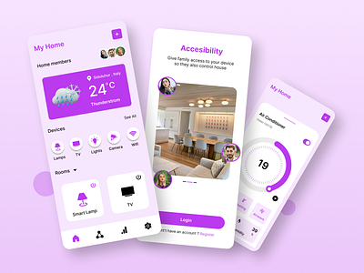 Smart Home App UI ui ux