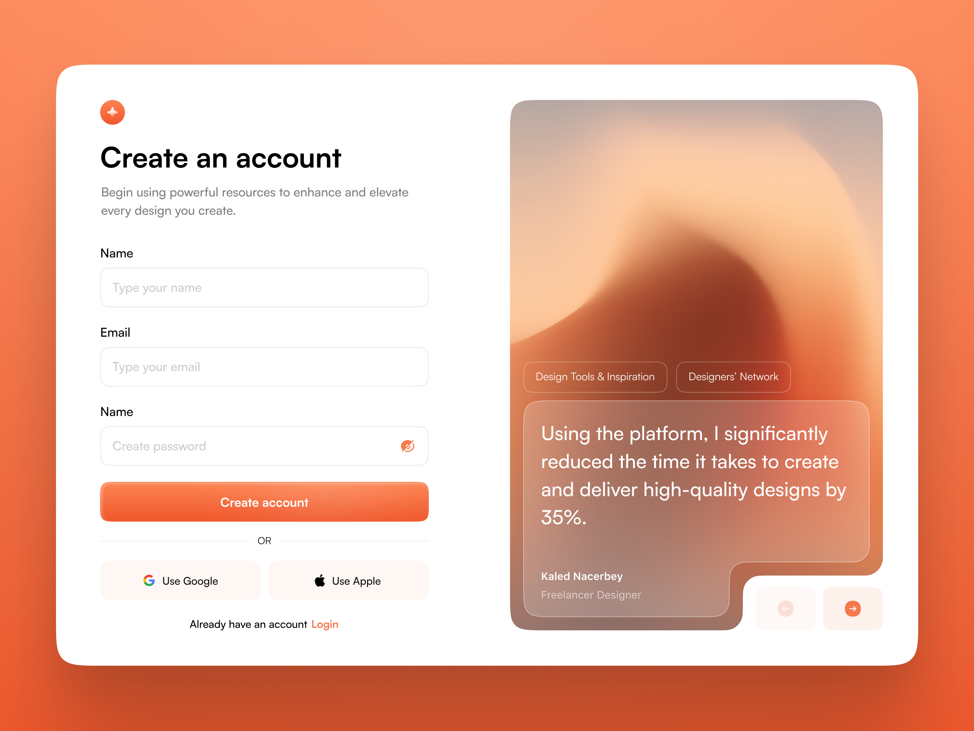 Clean & Modern Sign-Up UI 3d animation branding design graphic design illustration logo motion graphics product design typography ui ux vector