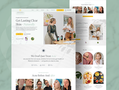 Skin Product - Landing Page Design cro landing page landing page design landingpage ui ux