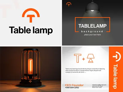 Table lamp Logo Design homegoals