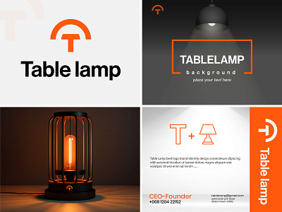 Table lamp Logo Design homegoals