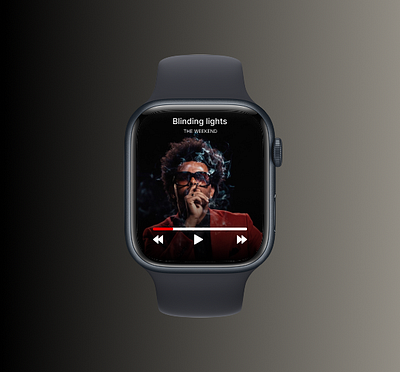 Apple watch music interface design ui ux