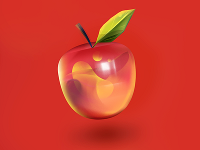 Apple of my eye apple apple illustration fruit fruit bowl fruit illustration jelly red study