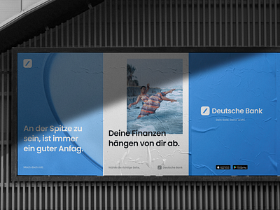 Deutsche Bank - Big Redesign Concept bank banking billboard branding city billboard deutsche bank fin tech finance fintech mockup money post poster product design ui urban ux
