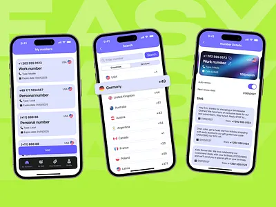 Easy Number mobile application application design minimalism minimalistic design mobile app mobile application mobile design product design ui ux uxuidesign