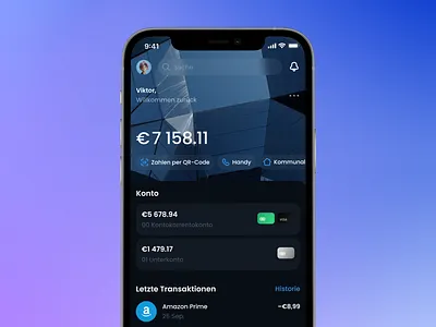 Deutsche Bank - Big Redesign account bank banking deutsche bank fin tech finance fintech mobile mobile app money shortcuts transactions ui ux welcome screen
