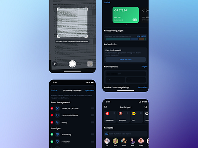 Deutsche Bank - Big Redesign bank banking credit card deutsche bank finance fintech history limit mobile mobile app money payments photo scan scanner shortcuts transactions transfer ui ux