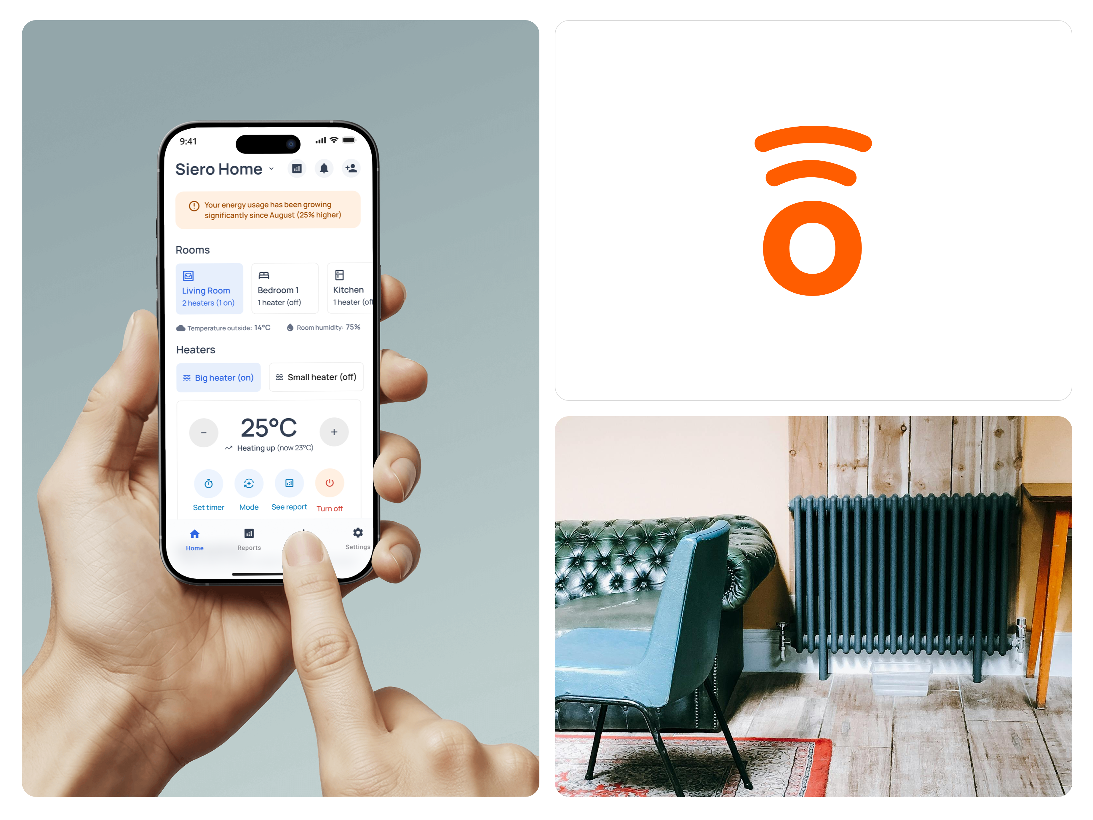 Termoweb — Smart Heating Control App app design design mobile smart home ui ux