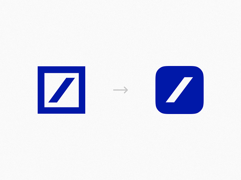 Deutsche Bank - Logo Redesign Concept bank banking branding concept deutsche bank finance logo logotype rebranding redesign symbol ui ux