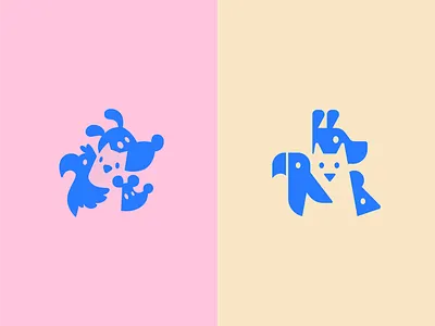 Pets logo animal brand branding cat design dog elegant graphic design logo logo design logo designer logodesign logodesigner logotype modern mouse negative space parrot pet pets