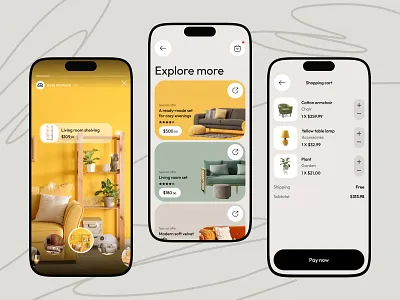 Interior Shopping App app application architecture company decor design furniture furniture app home interior interior design mobile mobile app mobile application modern ui ux