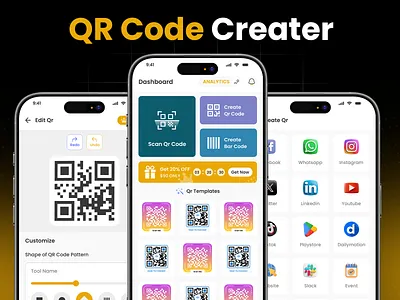 Qr Code Mobile App Design android app design app design design figma front end design ios app ios app design mobile app mobile app design product design qr code ui user experience user interface design user research