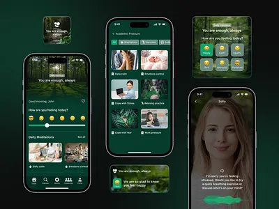Worthfit mental health application ai design ios ios design mental health minimalism minimalistic design mobile app mobile app design mobile design product design ui uiux ux uxuidesign