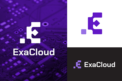 Letter E Logo - Cloud Storage 8bit logo branding cloud computing cloud storage cloud storage logo computing letter e logo logo design pixel e pixel logo technology