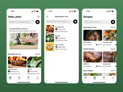 Mobile application for recipes android design ios minimalism minimalistic design mobile app mobile app design mobile application mobile design modern modern design product design ui uiux ux uxuidesign