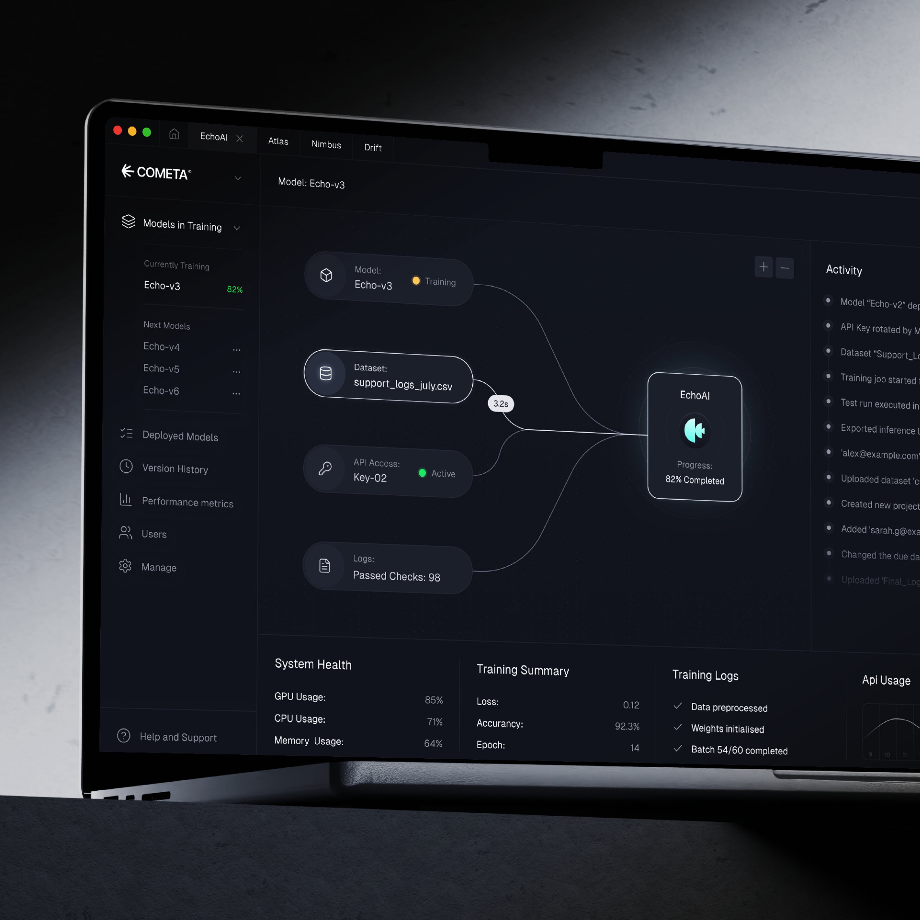 Dev AI App Design ai ai app dev ai dev ai app minimal tech ui design ux design