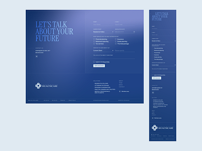 Corporate website design | Form & Footer branding contact design footer form gradient minimal modern website ui uiux ux web development webdesign webflow website