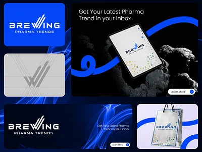 Brewing Pharma Trend – Minimal & Professional Pharma Branding branding design fiverr graphic design illustration logo logo design medical medicine modern pharma purple signature logo ui unique