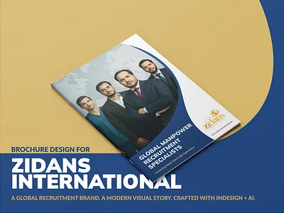 Zidans International Brochure Design ai generated art brand identity branding brochure brochure design carvingdezine case study corporate brochure creative direction editorial design global recruitment grid system layout design midjourney ai pitch deck professional brochure publication design recruitment brochure team presentation visual graphics