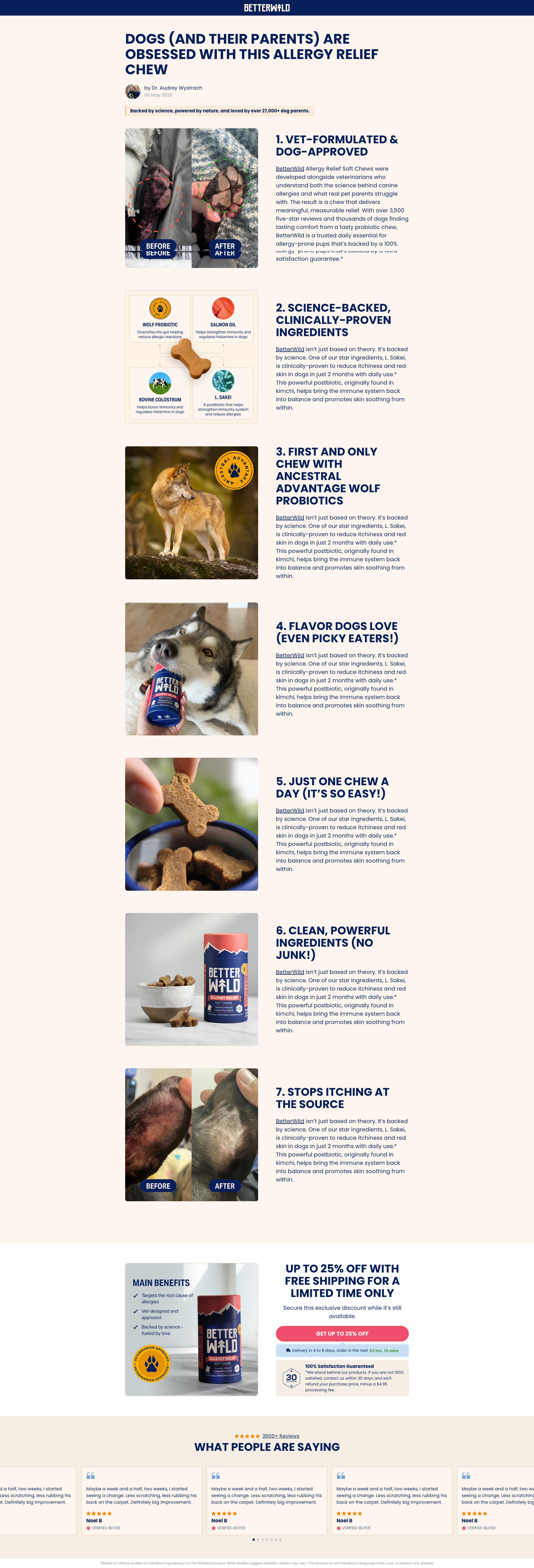 BetterWild 7 Reasons Listicle Page | Gempages gempages gempages expert gempages listicle page shopify shopify expert shopify listicle page sample