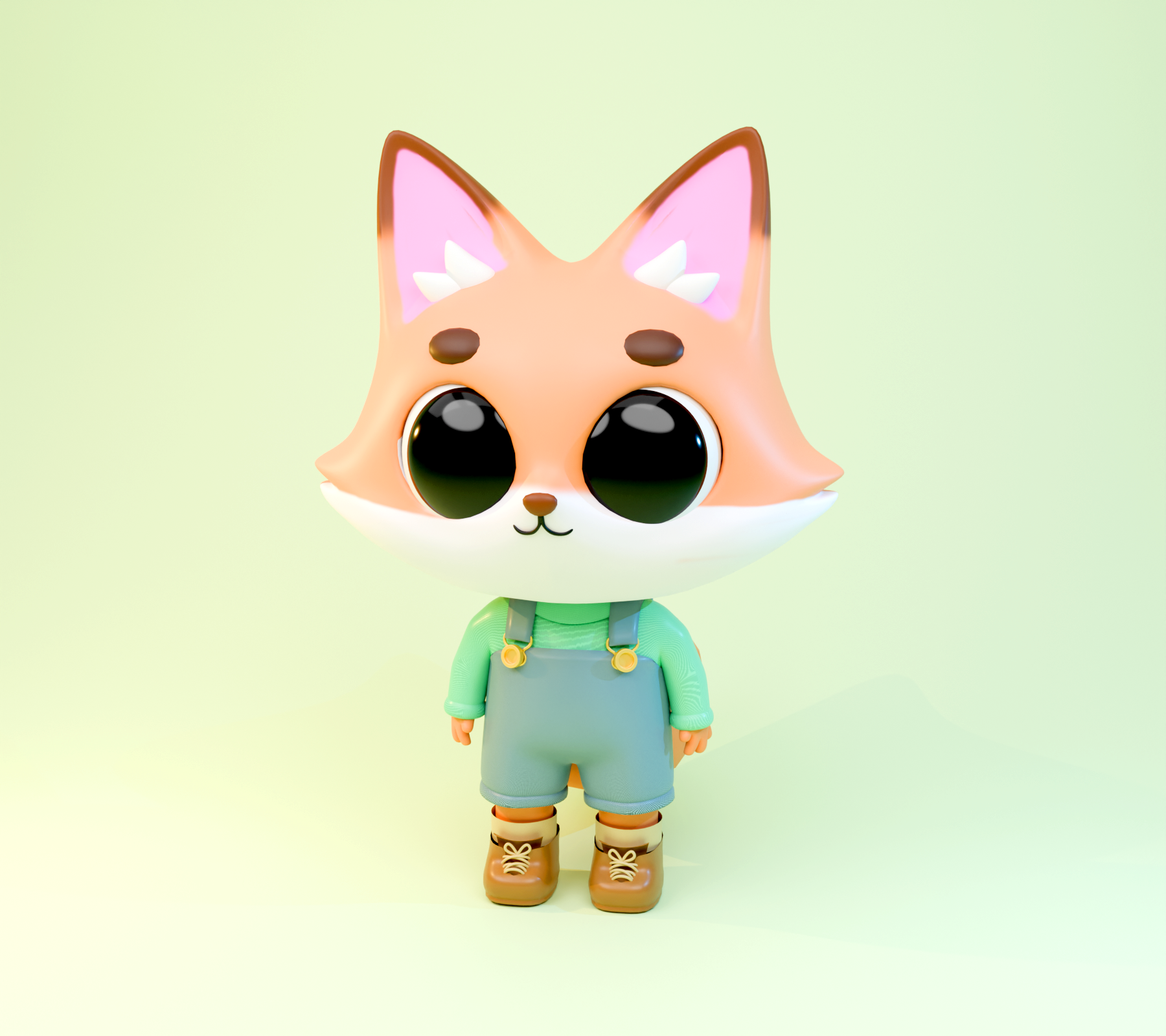 Blender 3D Render Fox 3d 3d artist 3d artist in progress 3dartist blender fox render