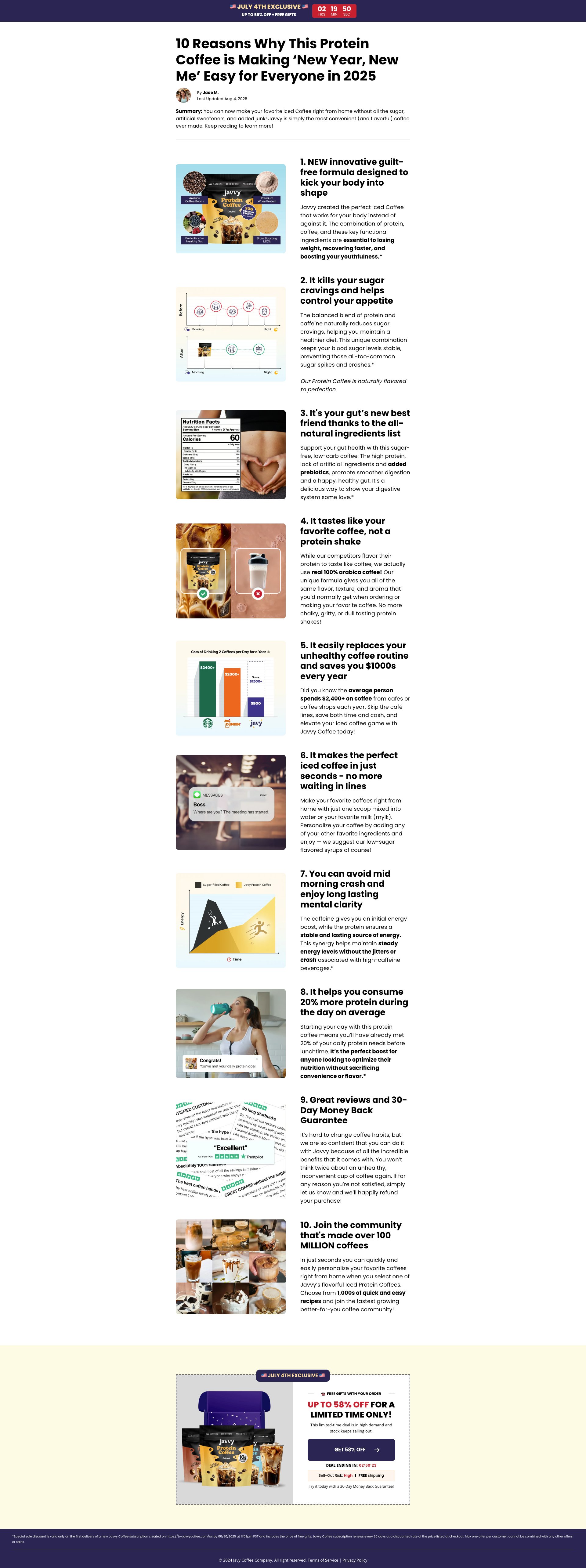 Javvy Coffe Shopify Listicle page | Gempages Exert 10 reasons listicle page coffe listicle page gempages gempages expert javvy coffe shopify shopify expert shopify listicle page