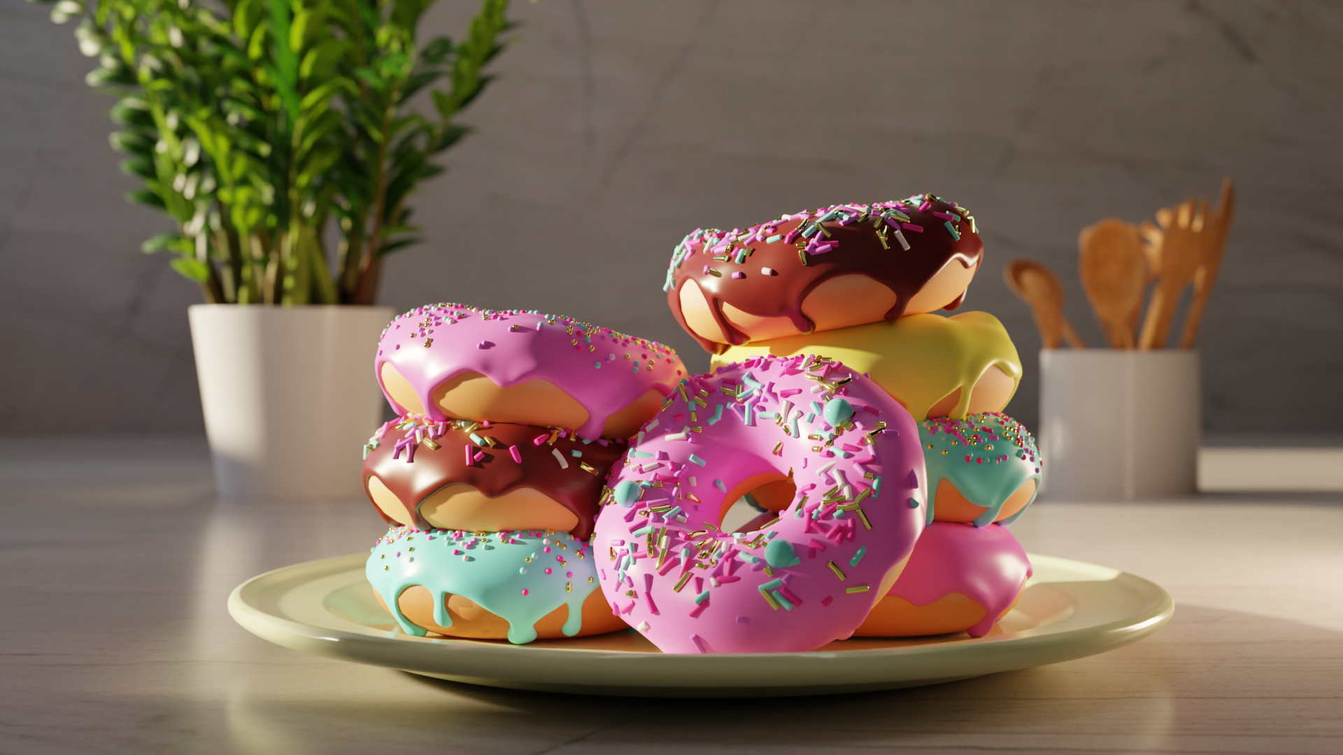 Donut Render 3d artist 3d artist in progress 3d blender 3d donut render 3d render blender blender 3d donut render