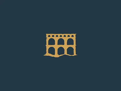 Tributa Logo ancient antiquity aqueduct arch architecture colosseum column landscape renaissance roman rome water