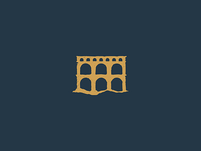 Tributa Logo ancient antiquity aqueduct arch architecture colosseum column landscape renaissance roman rome water