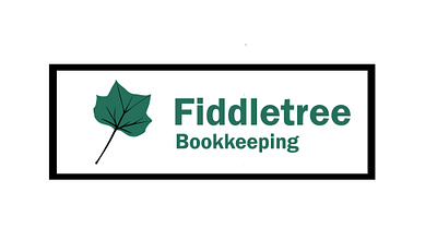 Fiddletree Bookkeeping Service minimal Leaf Logo financial branding
