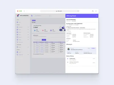Logistics Matching & Offering Dashboard UI dashboarddesign enterpriseux fleetmanagement logisticsui ordermanagement productdesign uidesign uiinspiration uxdesign webappdesign