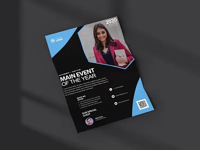 Modern Business Flyer a4 advertisement advertising business corporate branding design flyer design flyers illustration