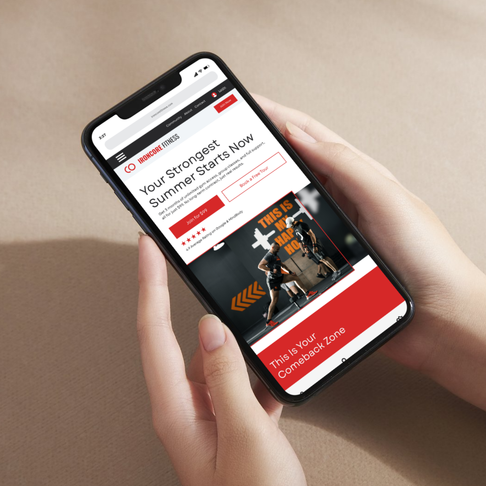 Example of Gym Website Project
