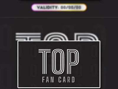 Top fans premium membership card for restaurants background branding creative design discounts flat illustration membership premium restaurants top fan card top fans vector