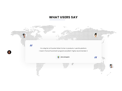 Testimonials brand branding citation country google fonts graphic design icon designer icon map icon set illustrator ai location photoshop psd poppins print designer senior designer temoignages testimonials typo typography ui ux designer user profile world map