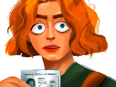 My visa is real i swear art digital digital illustration drawing illustration procreate
