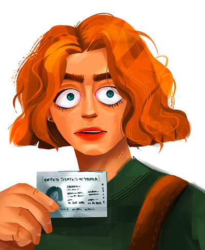 My visa is real i swear art digital digital illustration drawing illustration procreate