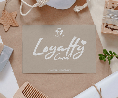 Natural & Elegant Loyalty Card branding business business card card card design loyalty card minimal design natural packaging design simple social media