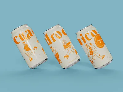 Cuadrochico packaging art design digital illustration illustration package design