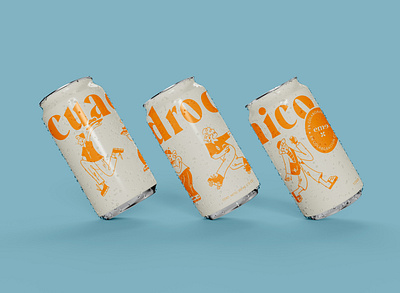 Cuadrochico packaging art design digital illustration illustration package design