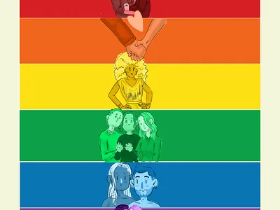 Ilustración para celebrar el Pride Month 🏳️🌈 diseño diversidad identity illustration