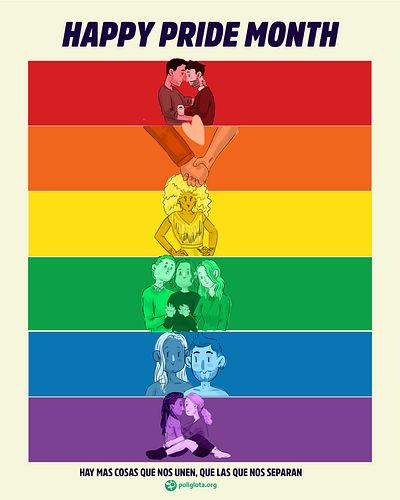 Ilustración para celebrar el Pride Month 🏳️‍🌈 diseño diversidad identity illustration