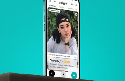 Around you. Dating & Relationship by Delight app chat dating datingapp delight finder flirt friends love match matching meet messenger app minimal mobile mobile app online dating partner person relationship ui