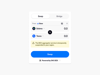Swap UI crypto dex graphic design modal trading ui ux
