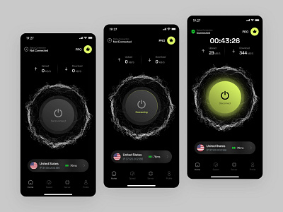 SlyVPN Mobile App Design animation app design branding card dark mode app dashboard e commerce icon illustration landing page logo logo design mobile mobile app modern app ui product design typography vpn app vpn app ui web design