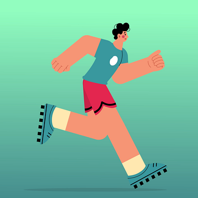 Corpo em movimento, mente em paz. aftereffects animation animação charact design gif gif animated motion design motion graphics