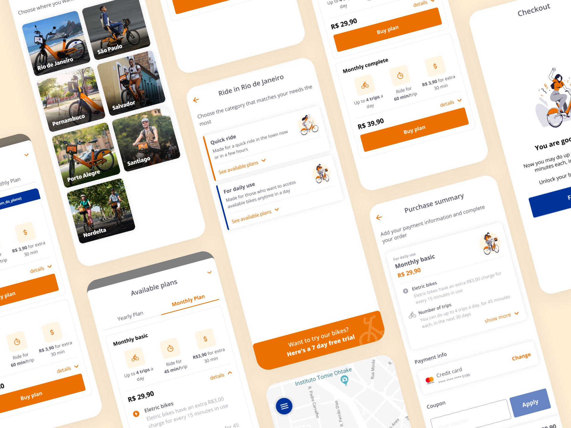 Checkout for mobile app