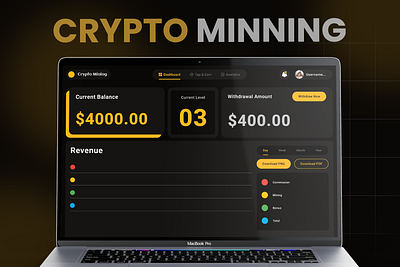 Crypto Minning Website crypto landing page crypto webiste dashboard design front end design landing page design product design trading website ui ui ux design web app website design